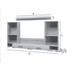 Гостиная Домино Л2800 Белый глянец / L2800
