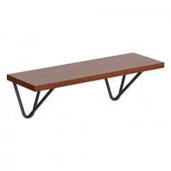 Полка навесная CОФФЕЕ СХ2-ВИРЕ Орех Французский / COFFEE SH2-WIRE