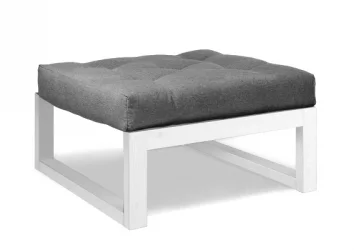 Пуфик Демоку СТ серебристо-серый_белый / Demoku