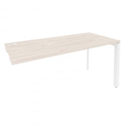 Стол-приставка на П-образном м/к к опорным элементам ОНИКС О.МП-СПР-4.7 Денвер Светлый/Белый / ONIX O.MP-SPR-4.7
