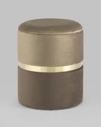 Пуф Кэрри с ящиком велюр Коричневый