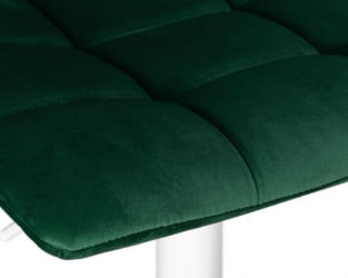 Стул барный ДОБРИН ТАИЛОР ВХИТЕ (зеленый велюр (МДЖ9-88)) 2 шт / DOBRIN TAILOR WHITE (MJ9-88))