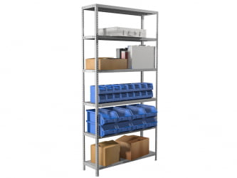 Стеллаж металлический МС Стандэрт 220/100кс30/6 / MS Standart 220/100x30/6