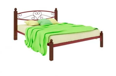 Кровать Каролина Лукс 1200х1900 Красная / Lux