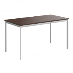 Стол прямой ИМАГО-С СП-3С венге магия алюминий / IMAGO-S СП-3S
