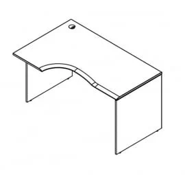 Стол письменный эргономичный левый ВCЕТ 149 Л Дуб сонома / WCET L