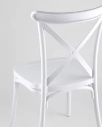 Стул пластиковый Кроссбэк Белый