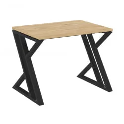 Стол рабочий ЛОФТ ВР.Л-СРЗ-1.7 Металл черный Тиквуд светлый / LOFT VR.L-SRZ-1.7