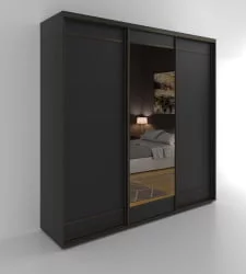 Шкаф-купе 3-х дверный Акцент-Лайт Д3 2400х600 Венге