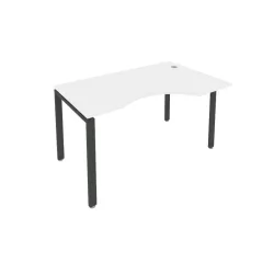 Стол письменный МЕТАЛ СЙСТЕМ Б.СА-2 Пр Белый/Антрацит / METAL SYSTEM