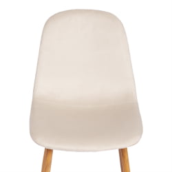 Металлический стул БРЕЕЗЕ (мод. 4724) вельвет/металл, 44 х 53 х 87 см, Лигхт беиге (светло-бежевый) ХЛР1 / натуральный / BREEZE (mod. Light beige HLR1