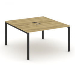 Рабочая станция двухсторонняя на 2 места CОНCЕПТ CН.ДРС-003 Дуб Винченцо Черный / CONCEPT CN.DRS-003