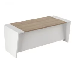 Стол письменный с глянцевой панелью АСТИ АСТ33911221 Вяз Белый / ASTI AST33911221