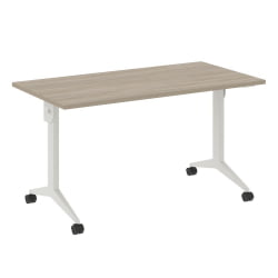 Стол складной мобильный КС-Пулл КС.М-3.7 Дуб Аттик/Белый / X-Pull X.M-3.7