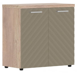 Шкаф с глухими малыми дверьми и топом Торр ЛУКС ТЛЛC 85.1 Дуб Каньон Капучино / Torr LUX TLLC