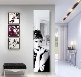 Поворотный зеркальный шкаф Дриве СП Арт Белый / Drive SP Art