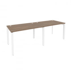 Рабочая станция на П-образном м/к ОНИКС О.МП-РС-2.2.8 Дуб Аризона/Белый / ONIX O.MP-RS-2.2.8