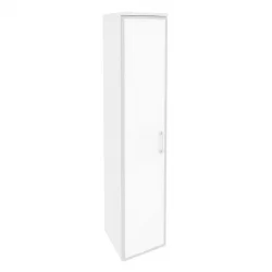 Шкаф высокий узкий левый ОНИКС О.СУ-1.10Р(Л) вхите Белый Бриллиант / ONIX O.SU-1.10R(L) white