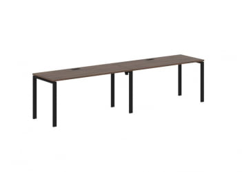 Бенч-система ЕДИС ЕУВСТ 3167 Дуб Денвер темный Черный / EDIS EUWST