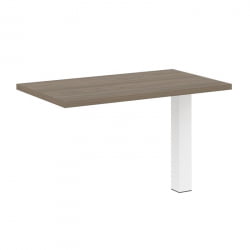 Брифинг-приставка Ялта ЛТ.БР-2 Вяз Благородный/Металл Белый 1200*700*750 / LT.BR-2