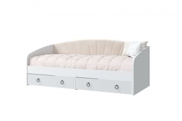 Детская кровать Шарлиз, белый снег