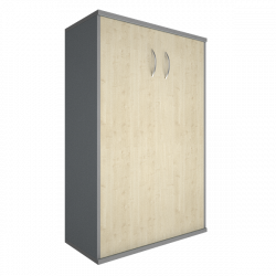 Шкаф средний широкий Рива А.СТ-2.3 Клен/Металлик / Riva