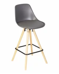 Стул полубарный ДОБРИН РОННИ Темно-серый ГР-04 / DOBRIN RONNI GR-04
