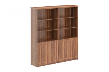 Шкаф высокий 2-х секционный с малыми дверьми РХC 180.5 Орех Даллас / RHC