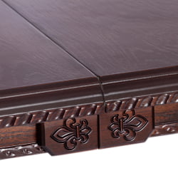 Раздвижной стол CОППОЛА бук, мдф, 140+40кс80кс77см, Тобаcко, узор прямой / COPPOLA 140+40x80x77см, Tobacco,