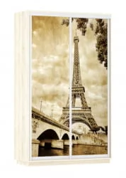 Шкаф-купе двухдверный Экспресс Дуо 1400х2400х Париж/Дуб сонома / 1400х2400h