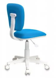 Кресло детское Бюрократ CХ-В204НКС (пластик белый) Светло-голубой ТВ-55 / CH-W204NX TW-55