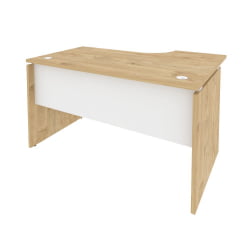 Стол эргономичный левый ОНИКС О.СА-2Л Тиквуд Светлый/Белый / ONIX O.SA-2L