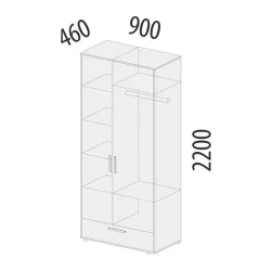 Детский шкаф Аляска 501.01