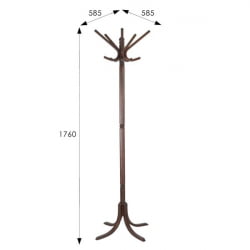Вешалка напольная В 8Н Темно-коричневый