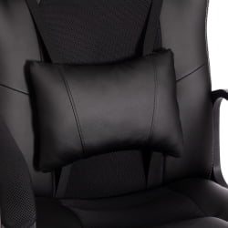 Кресло ДРИВЕР (22) кож/зам/ткань, черный/черный , 36-6/ТВ-11 / DRIVER 36-6/TW-11