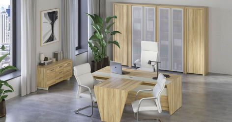 Гардероб узкий правый Корнер CОР.ГБ-1(Р) Гикори Песочный / Corner COR.GB-1(R)