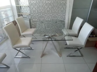 Стол Т088 (160) Серебро / T088