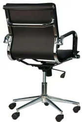 Кресло для персонала Нерей ЛБ Т Экокожа Черный / Nerey LB T