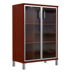 Стеллаж стекло в раме В420.7 Бургунди