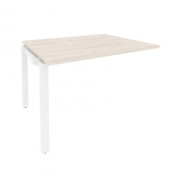 Проходной наборный элемент переговорного стола ОНИКС О.МП-НПРГ-2 Денвер Светлый/Белый / ONIX O.MP-NPRG-2
