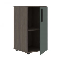 Шкаф-колонка с глухой малой дверью (правый) ВЕЛИОН ВЛCС 40.1 Р Нефрит Дуб Сильвер / VELION VLCS R