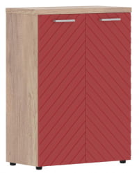 Шкаф с глухими средними дверьми и топом Торр ЛУКС ТЛМC 85.1 Дуб Каньон Красный / Torr LUX TLMC