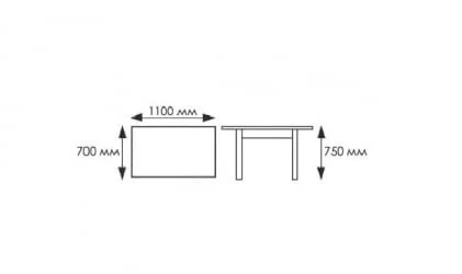 Стол обеденный Прямоуг. ажур ХРОМ Р-3 белая ЛДСП белый