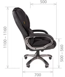 Кресло руководителя CХАИРМАН 434 Черный / CHAIRMAN