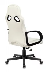 Геймерское кресло Бюрократ ЗОМБИЕ РУННЕР Белый-голубой / ZOMBIE RUNNER