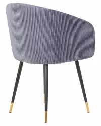 Стул обеденный ДОБРИН МАРЙ Серый велюр 1922-19 / DOBRIN MARY