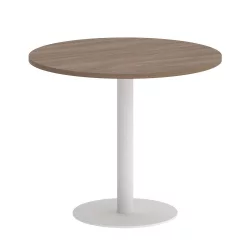 Стол журнальный круглый ХОМЕ ОФФИCЕ ВР.СП-5-90.1 Дуб Аризона/Белый металл / HOME OFFICE VR.SP-5-90.1