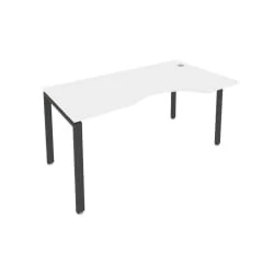 Стол письменный МЕТАЛ СЙСТЕМ Б.СА-1 Пр Белый/Антрацит / METAL SYSTEM