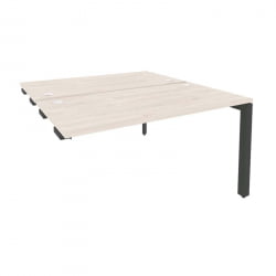 Стол-приставка двойной на П-образном м/к к опорным элем. ОНИКС О.МП-Д.СПР-3.7 Денвер Светлый/Антрацит / ONIX O.MP-D.SPR-3.7