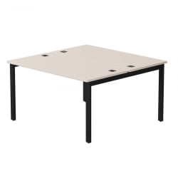 Бенч-система на 2 места на металлокаркасе, опоры 45 гр Еверпроф ЕВО 254С016 Кашемир Черный / Everprof EVO 254S016